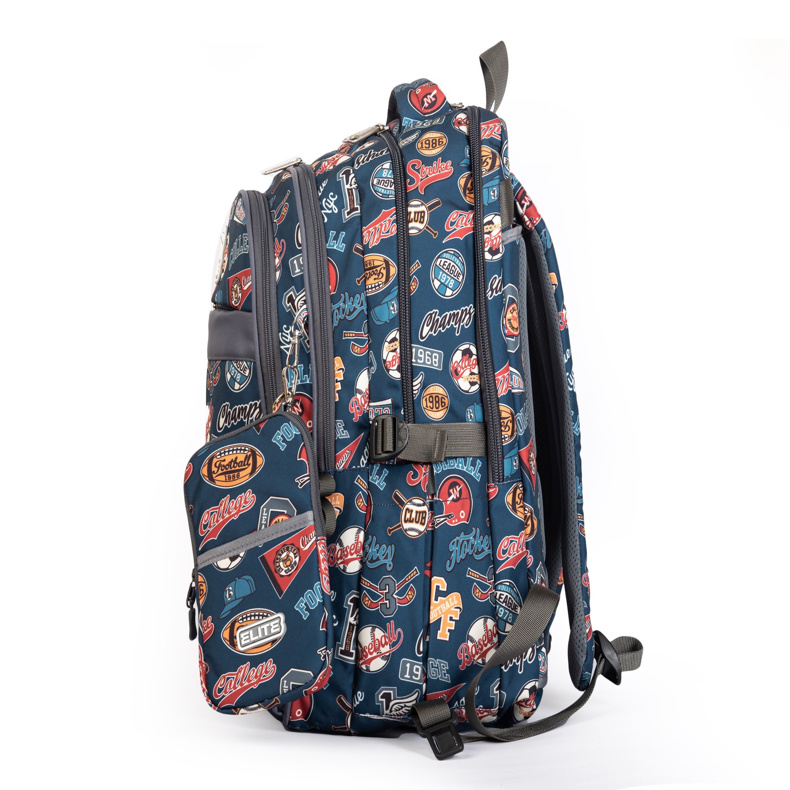 ELITE Violet Backpack 2026 - Colorful Grey